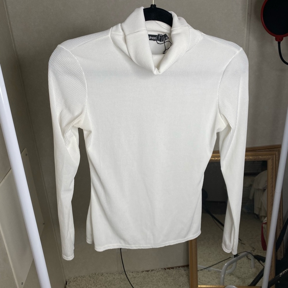 White Turtleneck Shirt